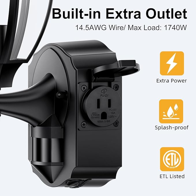 2 Pack Porch Lights Outdoor - Image 2