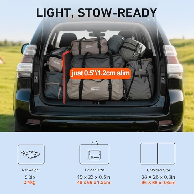 DOKIO 100W Portable Foldable Solar Panel Kit, - Image 2