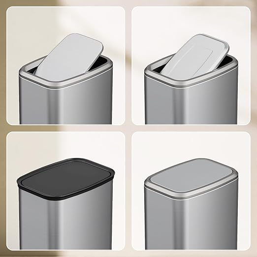 8L/2.1 Gal Small Bathroom Trash Can - Image 7
