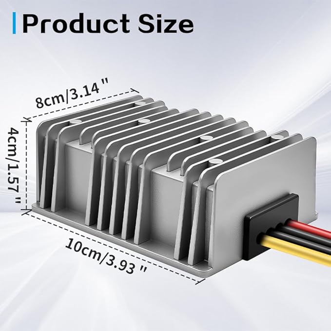 DC/DC Converter 12V Step Up to 24V, Boost Converter 20A 480W Voltage Regulator - Image 7