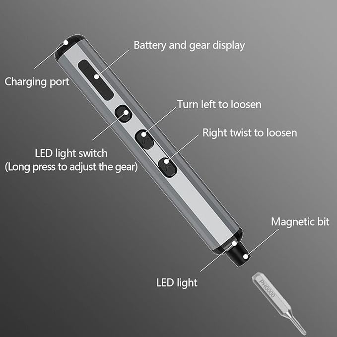 Mini Electric Screwdriver 3.7V Precision Screwdriver Set Cordless Screwdriver - Image 2