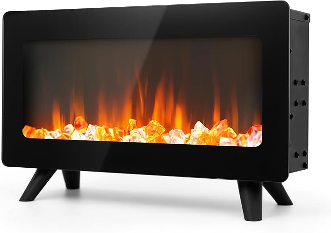 16" Small Electric Fireplace Heater by FLAMESHADE