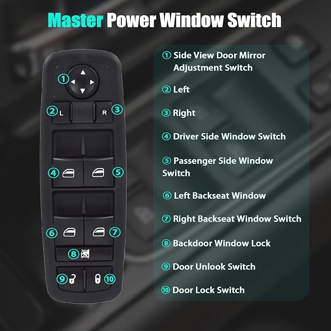 Master Power Window Control Switch - Image 5