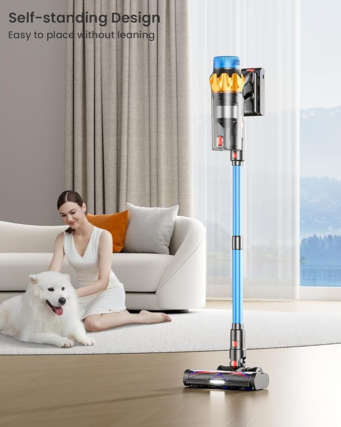 Kermoky Cordless Vacuum Cleaner, 650W 55KPA 70Mins Vacuum Cleaners - Image 8