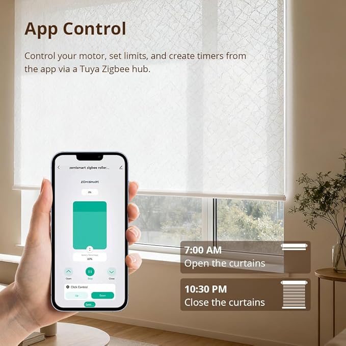 Blindsmart Rechargeable Tuya Zigbee Roller Blinds Motor - Image 4