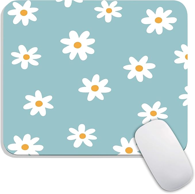 Armanza Square Mouse Pad Little Daisy, Personalized Premium-Textured Custom by Armanza