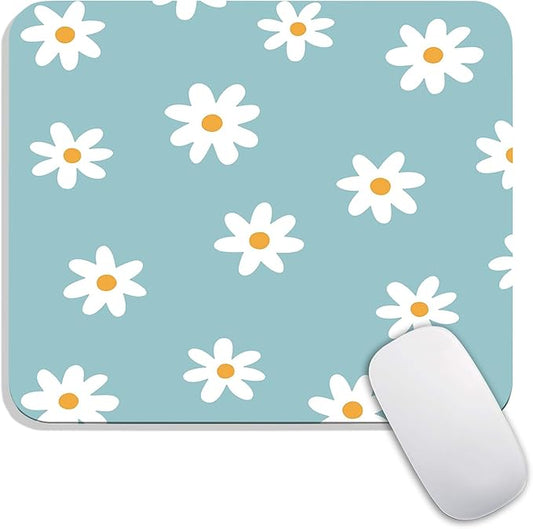 Armanza Square Mouse Pad Little Daisy, Personalized Premium-Textured Custom by Armanza
