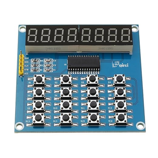 2PCS TM1638 LED Display 8Bit Digital Tube Module 16 Keys 3-Wire Control Keyboard - Image 7