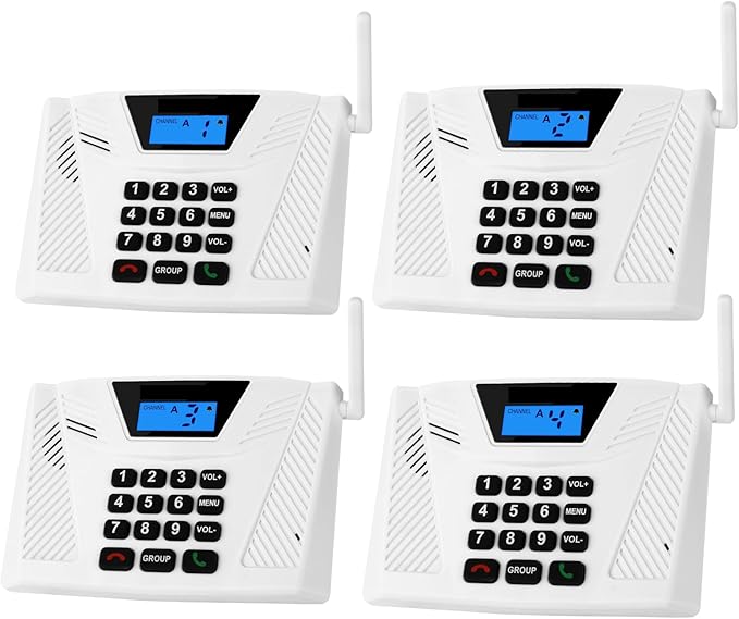 SANZUCO Intercoms Wireless for Home Upgraded, Hands Free Intercom 5300ft by SANZUCO
