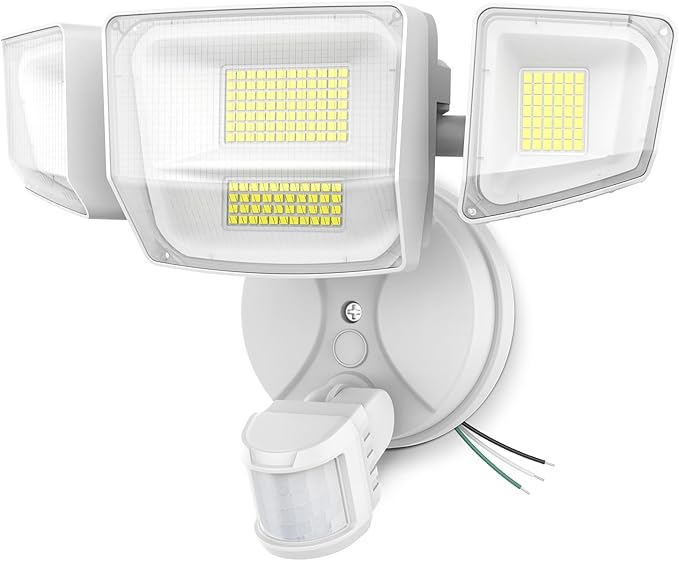 Onforu 90W 10000LM LED Motion Sensor Outdoor Lights, 4-Head Dusk to Dawn by Onforu