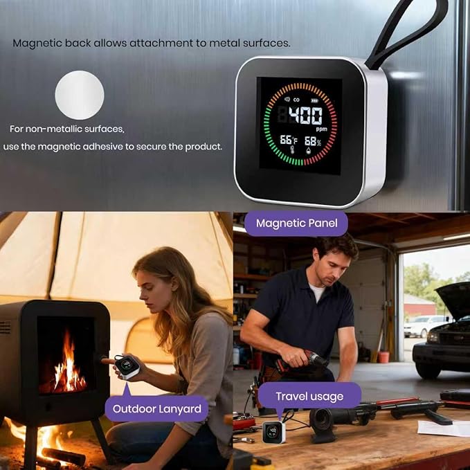 NEXUS SENSUS 3-in-1 Portable Carbon Monoxide Detector - Image 5