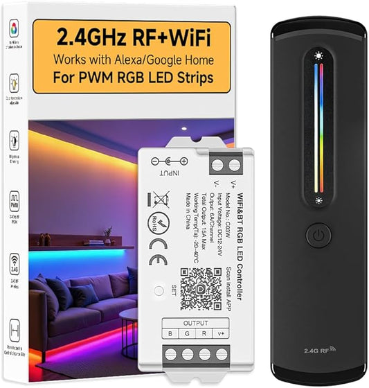 BTF-LIGHTING RF 2.4GHz Wireless Remote RC09RFB & C03W 2.4GHz Tuya WiFi by BTF-LIGHTING