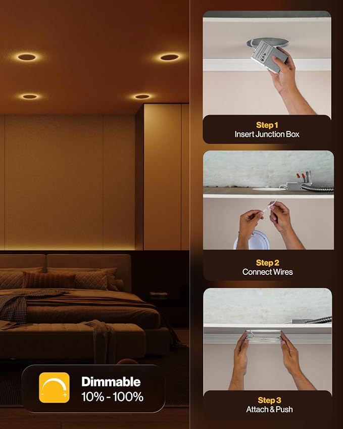 Sunco 4 Inch LED Recessed Lights - Image 5