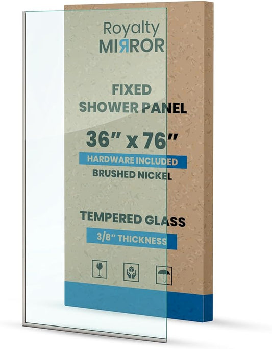 Royalty Fixed Shower Screen by Royalty+Mirror