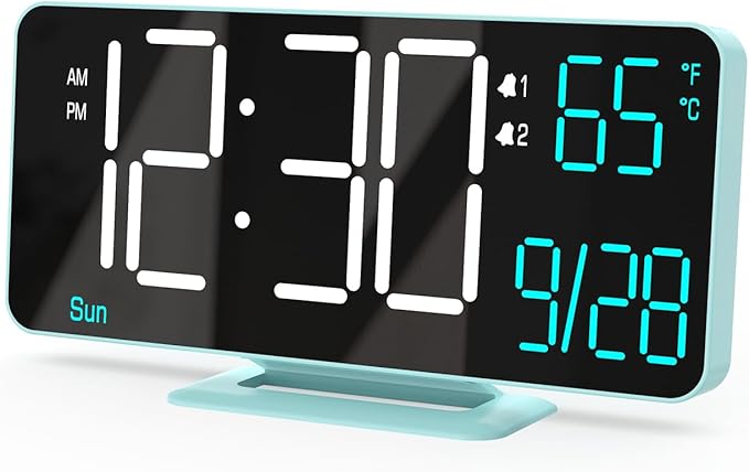 KOSUMOSU Digital Alarm Clock, 6.7in Digital Clock by KOSUMOSUTECHNOLOGY