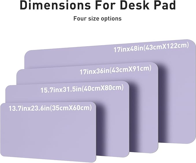 Aothia Leather Desk Pad Protector, Mouse Pad, Office Desk Mat, Non-Slip PU - Image 7