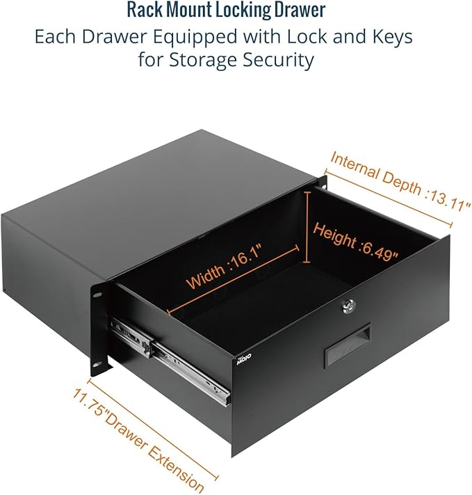 Tecmojo 4U Rack Drawer, Rack Mount Drawer - Image 3