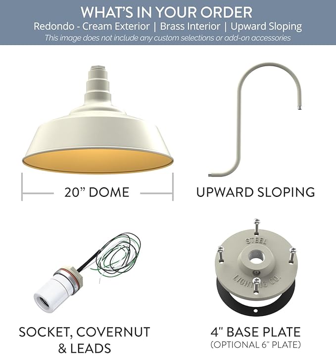 Steel Lighting Co. Large Outdoor Barn Light | Gooseneck Light Fixture | Made in - Image 8