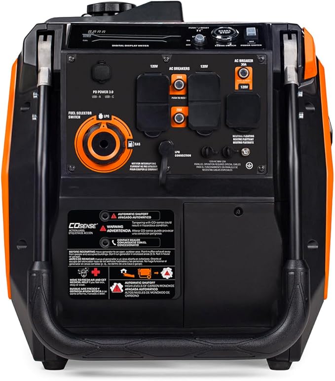Generac 3, 800-Watt Dual-Fuel Portable Inverter Generator - Image 10