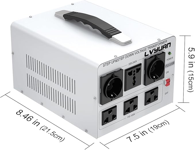 LVYUAN Heavy Duty 5000W Watt Voltage Transformer Converter Step Up/Down - Image 7