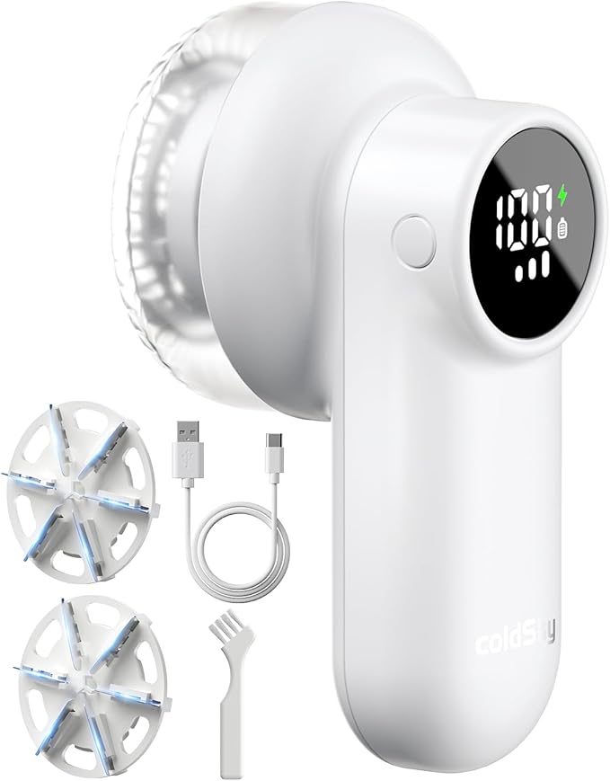 coldSky Rechargeable Fabric Shaver, Lint Shaver by Fabricshaver