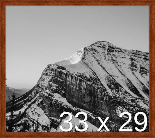 Frame It Easy 33 x 29 Russet Wood Frame by FrameItEasy