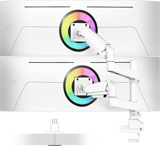 Ergounion Dual Monitor Arm for 13-49 Inch Ultrawide Screens, Heavy Duty Monitor by Ergounion