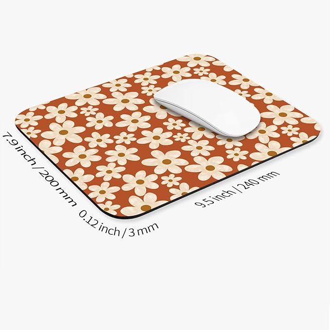 Armanza Square Mouse Pad Cute Flowers, Personalized Premium-Textured Custom - Image 2