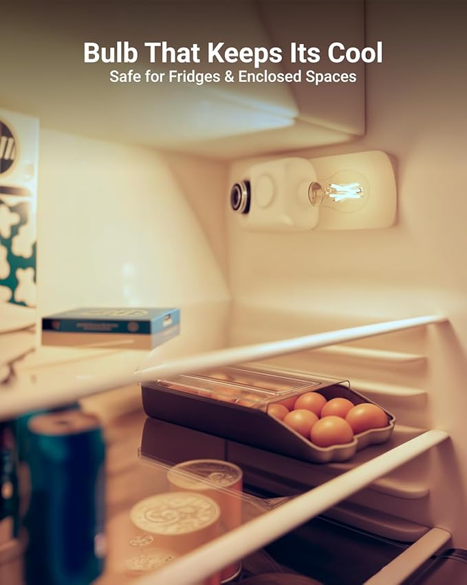 Sunco 20 Pack A15 Light Bulb LED, Edison Style Bulb, Dimmable Vintage Filament - Image 5