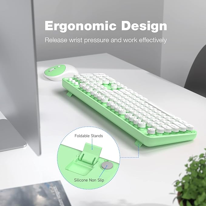 MOFII Wireless Keyboard and Mouse Combo, Computer Full Size 2.4G Plug and Play - Image 3