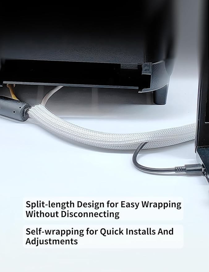 Cable Management Split Wire Loom Sleeve - Image 4