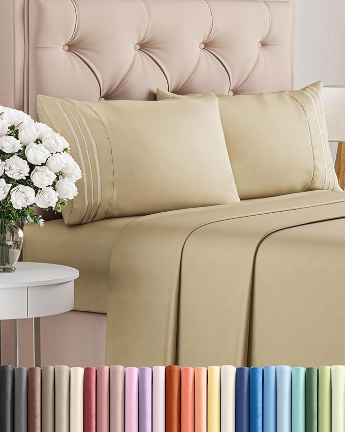 Queen Size 4 Piece Sheet Set by CGKUnlimited