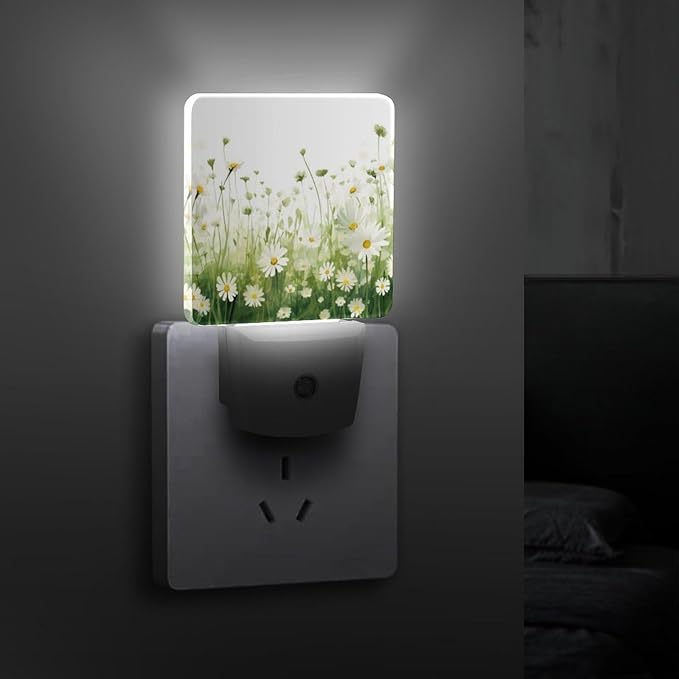 YKJAHSD Flowers Night Light, Plug into Wall Decor Nightlights - Image 3