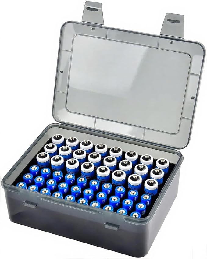 OEAYA Battery Organizer, Portable Battery Box by OEAYA