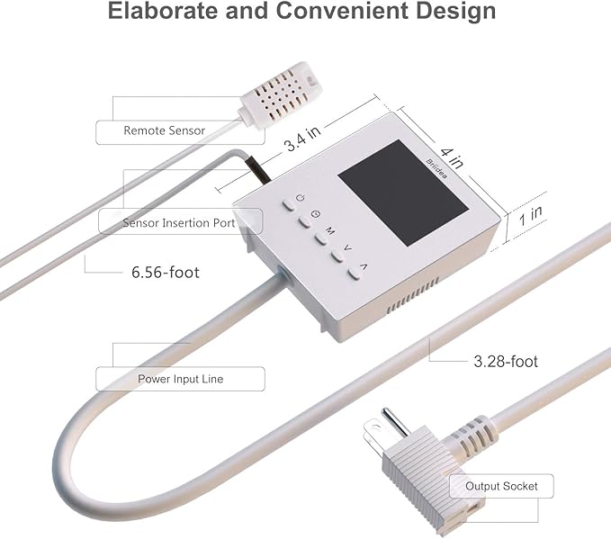 Briidea CO2 Controller and Monitor, Day and Night Programmable CO2 Controller - Image 6