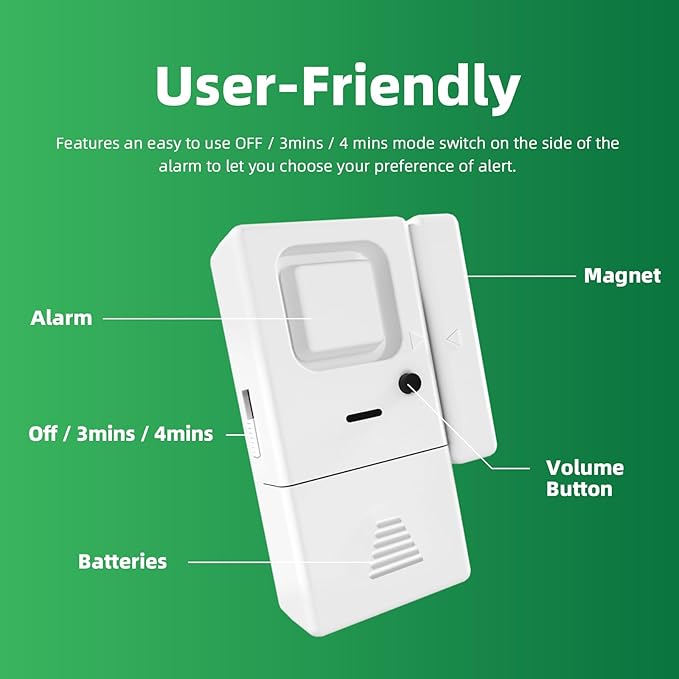 Freezer Door Alarm 1 Pack, Refrigerator Door Alarm When Left Open, Close Door - Image 4