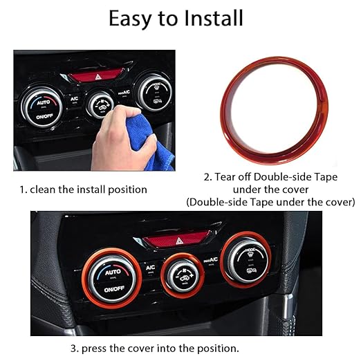 Auovo AC Climate Control Knob Outer Ring Covers Accessories - Image 6