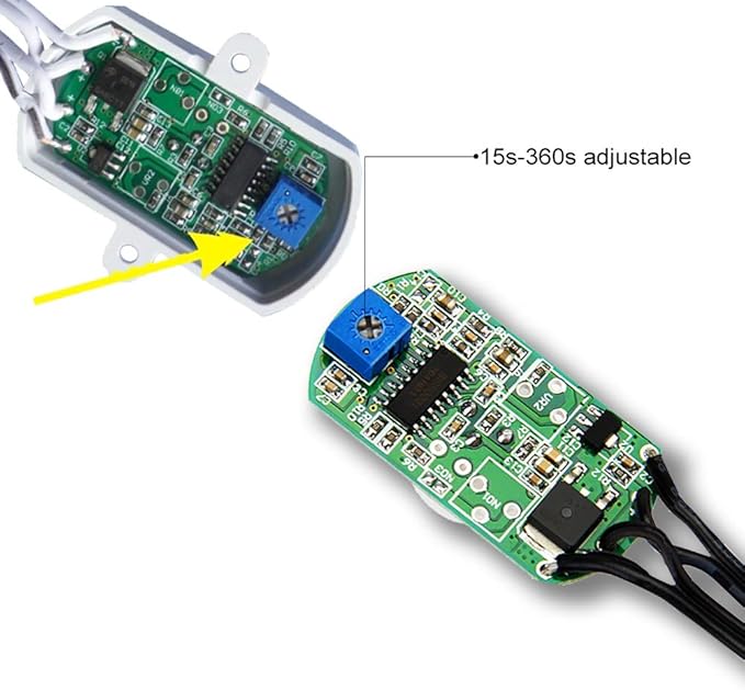 DC 6V 12V-24V 5A PIR Motion Activated Body Sensor Switch - Image 2