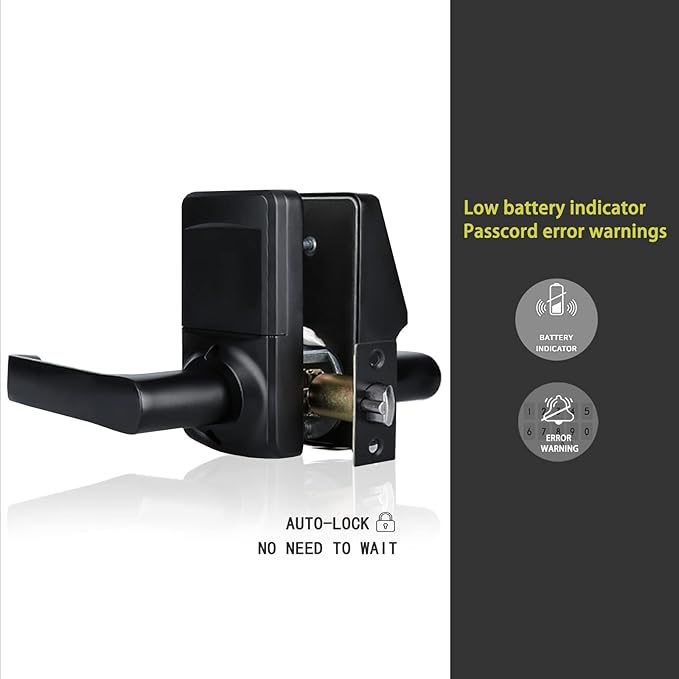 Keyless Entry Door Lock with Handle - Image 2