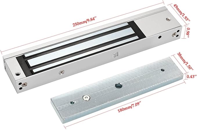 Electric Magnetic Lock with Z and L Bracket 280KG 600LBS Holding Force - Image 5