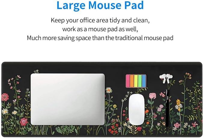 CANFLASHION Desk Pad, Office Desk Mat 31.5"×11.8" Large Gaming Mouse Pad - Image 6