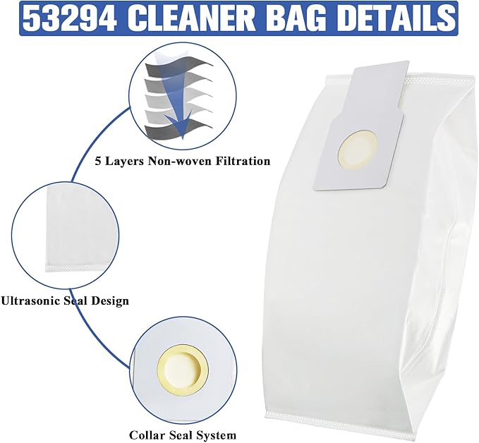 53294 Type O HEPA Cloth Vacuum Bags Replacement - Image 4