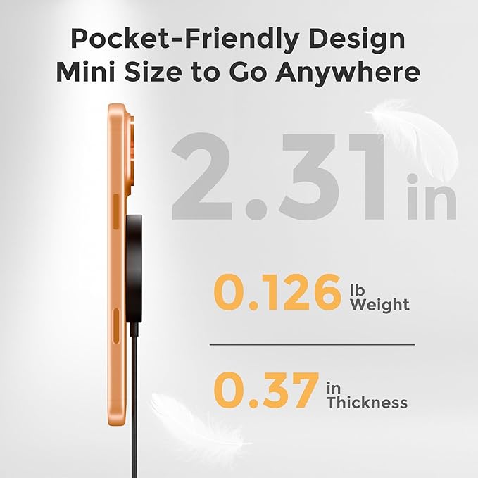 25W Magnetic Wireless Charging Pad: Qi2.2 Qi2 MagSafe Fast Charger - Image 6