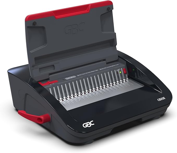 GBC Binding Machine, CB25E CombBind Electric Punch and Bind Machine, Punches 25 - Image 2