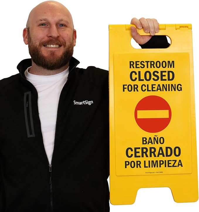 SmartSign 25 x 12 inch “Restroom Closed - Image 2