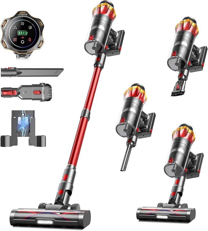 Cordless Vacuum Cleaner, 650W 55KPa 70Mins Vacuum Cleaners by CORDLESSVACUUMCLEANER