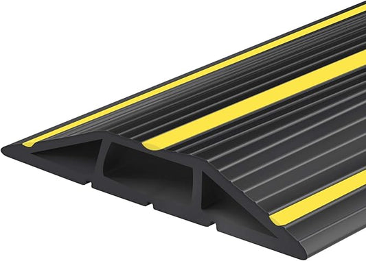 10Ft Cord Covers for Wires on Floor, 3-Channel Floor Cord Cover by PAPILLON