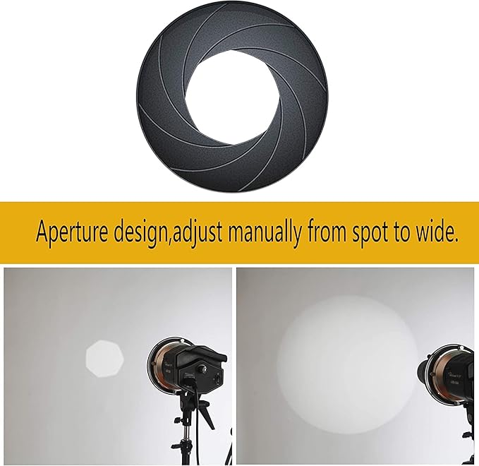 Alluneitter Bowens Mount Snoot, Strobe Video Snoot Conical Projector snoot - Image 3