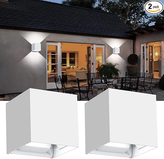 ledmo LED Outdoor Sconses Light Up and Down Wall Lights Adjustable Lighting by LEDMO