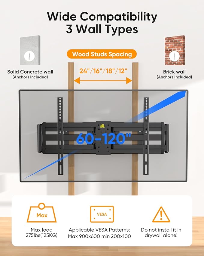 FORGING MOUNT Heavy Duty XXL Full Motion TV Wall Mount - Image 3